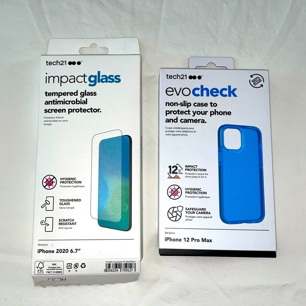 Tech21 Case & Impact Glass - iPhone 12 Pro Max